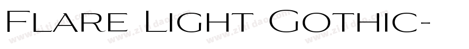 Flare Light Gothic字体转换